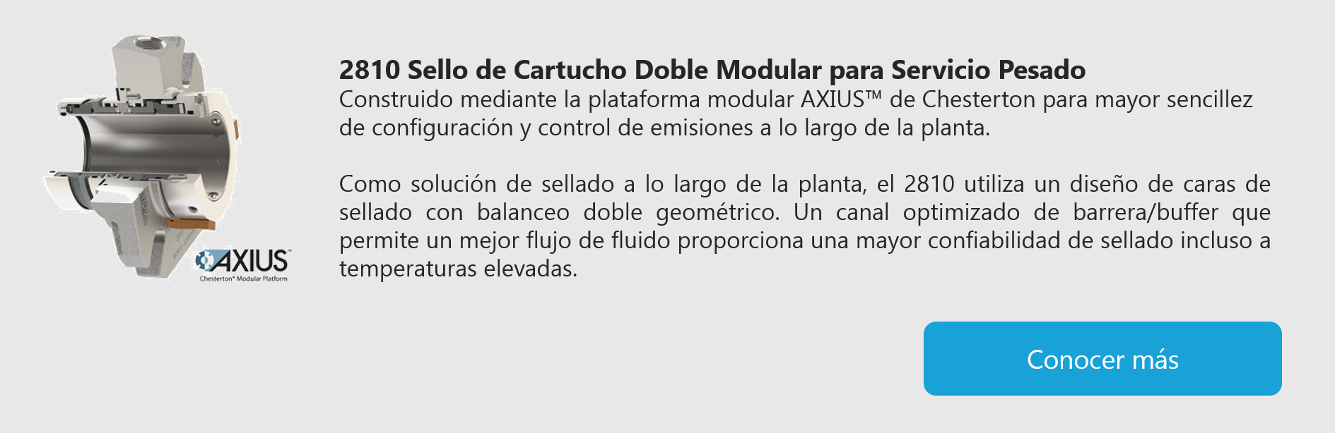 2810 Sello de Cartucho Doble Modular para Servicio Oesado